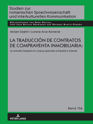 cover image of La traducción de contratos de compraventa inmobiliaria